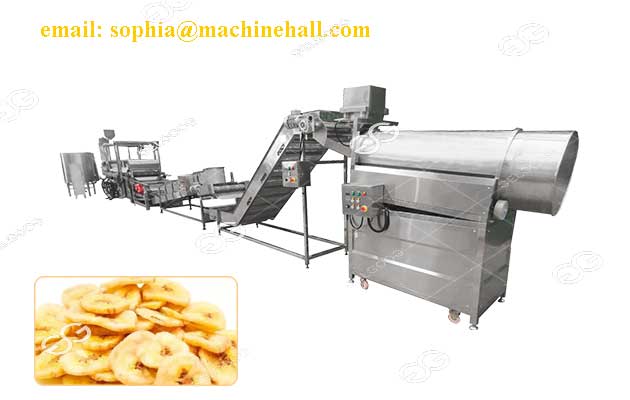 Автоматическая линия по производству банановых чипсов 500kg/h
