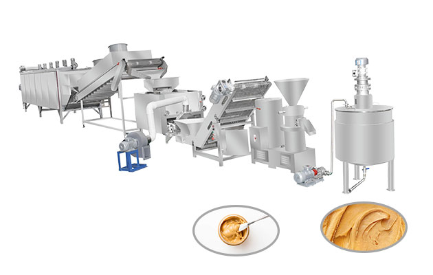 Автоматическая линия по производству арахисовой пасты производительностью 500 кг/ч.